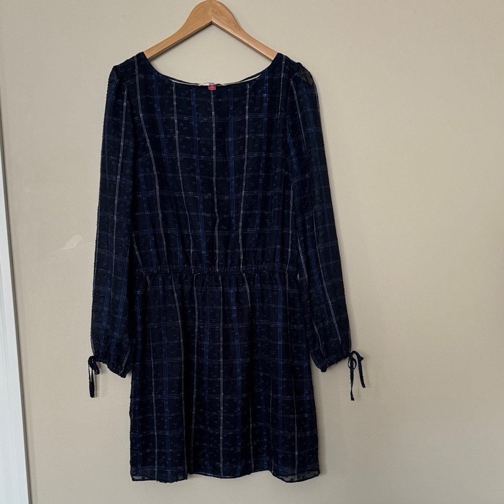 Tommy Hilfiger Dark Blue Checkered Dress